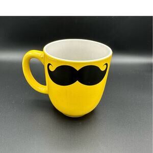 Graydon Hall Yellow Mustache Coffee Tea Mug